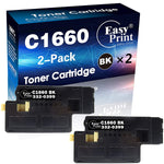 2 Pack Set Black Compatible Toner Cartridge Replacement For Dell C1660 C1660W C1660Cnw 1660 Printer Sold By Easyprint