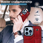 Compatible With Iphone 13 Pro Max 2021 6 7 Inch Case And Tempered Glass Screen Protector Credit Card Holder Wallet Cover Stand Phone Cases For Iphone13Promax 5G I Phone13Max Plus Iphone13 Promax Red