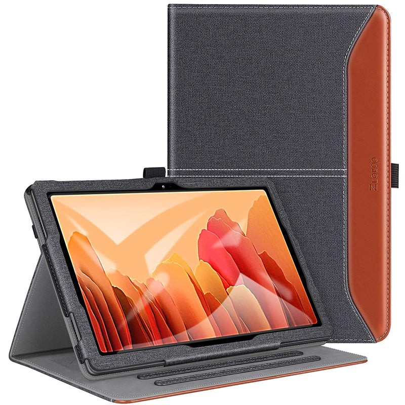 New For Samsung Galaxy Tab A7 10 4 Tablet Sm T500 T505 T507 Premium Leather Folio Case With Auto Sleep Wake Pencil Holder Denimblack