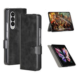 Cresee Case For Samsung Galaxy Z Fold 3 5G Flip Stand Cover With Magnetic Closure Pu Leather Folio Protective Phone Case For Galaxy Z Fold3 2021 Black