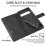 Lensun Wallet Case For Google Pixel 6 Flip Pu Leather Cover With Rfid Blockingcard Holdermagnetic Clasp Folio Case For Google Pixel 66 4 Blackpx6 Sw Bk