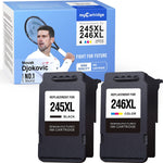 Ink Cartridge Replacement For Canon Pg 245Xl Cl 246Xl 245 246 1 Black 1 Tri Color 2 Pack Work With Canon Pixma Mx492 Mx490 Mg2520 Mg2522 Mg3022 Mg2922 Ts3120