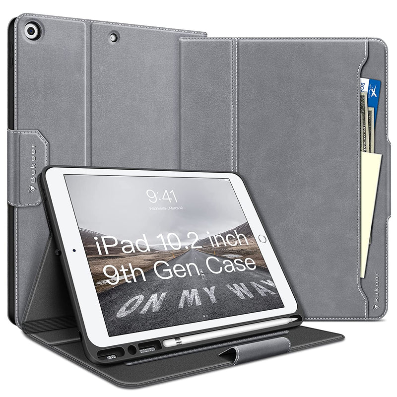 New Case For Ipad 10 2 Inch 9Th 8Th 7Th Generation 2021 2020 2019 With Pencil Holder Auto Sleep Wake Pu Leather Case With Pocket Multi Angle Stand So