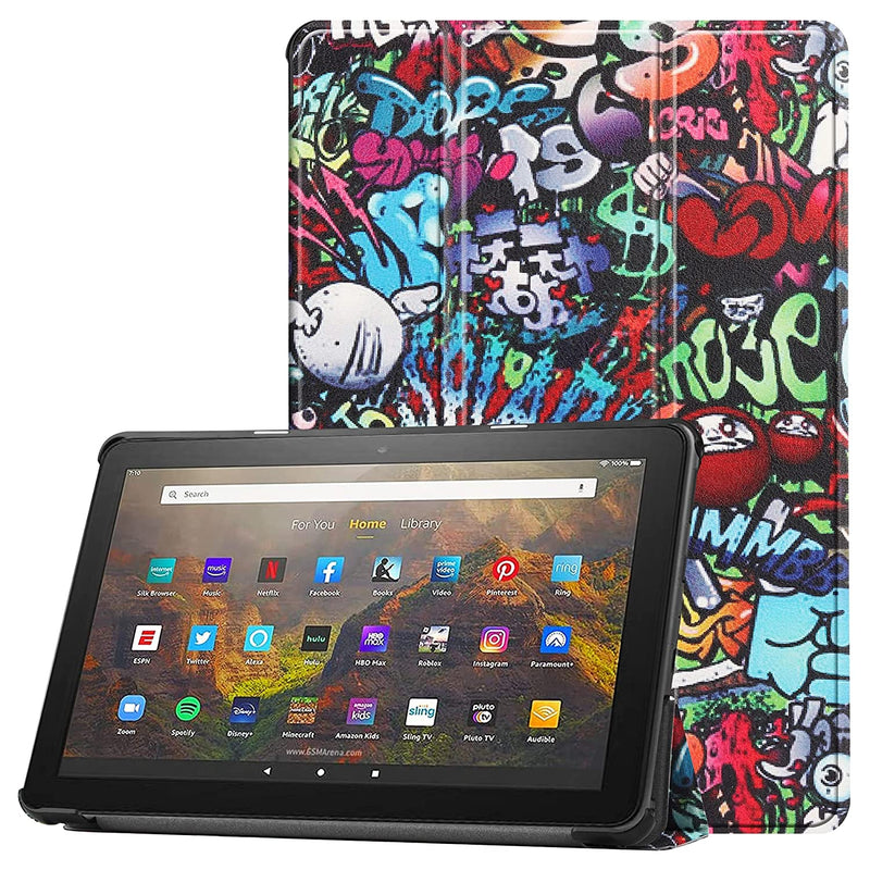 New Case For All Fire Hd 10 2021 Fire Hd 10 Plus 2021 Tablet Slim Leather Case Tri Fold Stand Protective Cover For Fire Hd 10 10 Plus 11Th Generatio