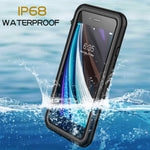 Singdo Iphone Se 2020 Waterproof Case Iphone 7 8 Waterproof Case Built In Screen Protector Full Body Heavy Duty Shockproof Ip68 Waterproof Case For Iphone Se 2020 7 8 4 7 Inch Black Clear