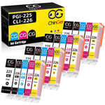Chinger Compatible Ink Cartridge Replacement For Canon Pgi 225 Cli 226 Pgi225 Cli226 For Pixma Ip4820 Ip4920 Ix6520 Mg5120 Mg5220 Mg5320 Mg6120 Mg6220 Mg8120 Mg