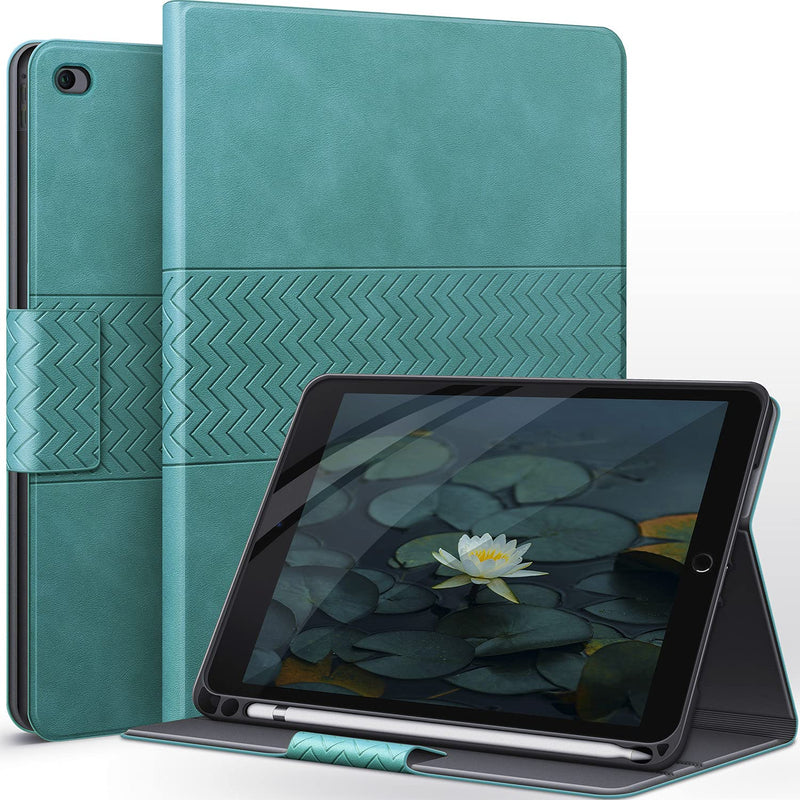 New Case For Ipad Mini 5 Mini 4 7 9 Inch Stand Cover With Pencil Holder Auto Sleep Wake Vegan Leather Green