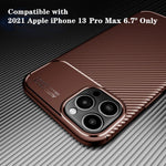 Kaijia New Leather Case Designed For Apple Iphone 13 Promax 6 7 Inch 2021 Released Aesthetic Luxurious Trendy Thin Soft Comfortable Waterproof Shockproof Scratchproof Anti Slip Protective Coverbrown