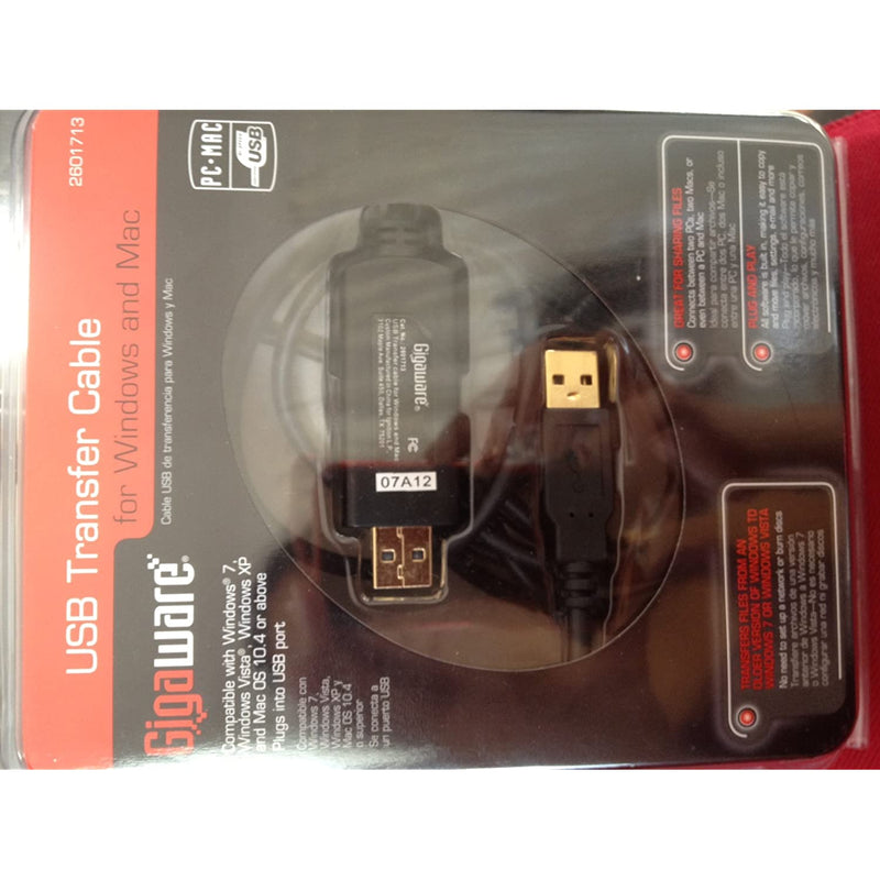 New Gigaware Usb Transfer Cable For Windows And Mac 26 1713