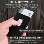 Maggrip Premium Mag Safe Wallet Rfid Protection Removeable Magsafe Wallet Iphone 13 Pro Max 13 13 Pro 13 Mini Magsafe Wallet Iphone 12 Pro Max 12 12 Pro 12 Mini Magnetic Wallet 2 Cards Black