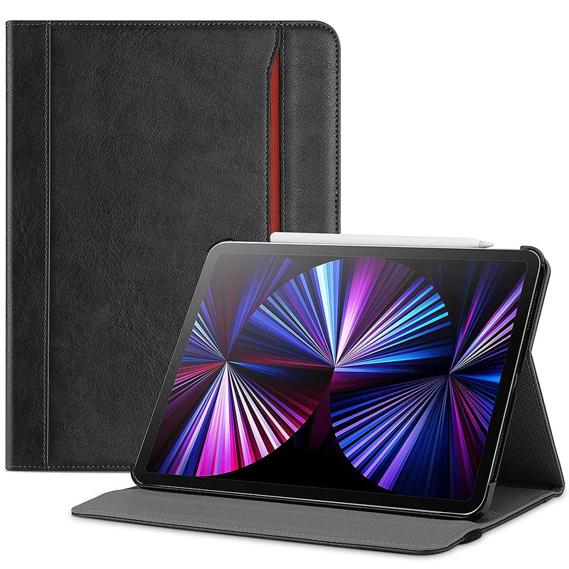 New Procase Ipad Pro 11 Inch Case 2021 2020 2018 Leather Stand Folio Protective Cover Case With Pencil Holder For Ipad Pro 11 3Rd Gen 2021 2Nd Gen 202