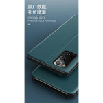 Ysnzaq Hard Pu Tpu Leather Fashion Slim Magnetic Kickstand With Business Smart Window Phone Cover For Samsung Galaxy A32 5G Samsung Galaxy A13 5G Qhbx Orange