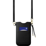 Laut Prestige Necklace Sleeve Saffiano Leather Structure Adjustable Strap Universal Fit Card Slot Black