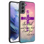 Bwooll Case For Samsung Galaxy S21 Plus Samsung Galaxy S30 Plus 5G 6 7 2021 Premium Tpu Ultra Slim Shock Absorbent Silicone Protective Case Cover Christian Cross Quote Bible Verse Psalm 46 10