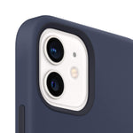Apple Silicone Case With Magsafe For Iphone 12 And Iphone 12 Pro Deep Navy