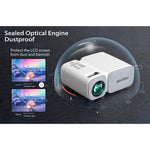 WiFi Mini Portable Projector 8000LShort Focal Lens With HD 1080P Supported