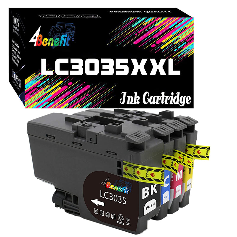 4 Pack B C Y M Compatible Lc3035 Ink Cartridge Replacement For Brother Lc3035 4 Pack Xxl Lc3035Xxl 3035Xxl For Mfc J995Dw Mfc J995Dw Xl Mfc J815Dw Xl Mfc J80