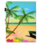 10 Inch Tablet Cover Stand Folio Magnetic Flip Protective Case With Card Slots For Apple Ipad Air 3 Air 2 Ipad Pro 10 5 Samsung Galaxy Tab 10 1 9 7 10 5 Series Summer Beach