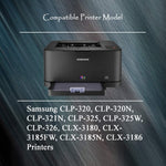 4 Pack Clp325 Compatible With Toner Cartridge Clt 407S Clt K407S 4 Color Combo Set B C Y M Used In Clp 325W Clp 326 Clx 3180 Clx 3185N Printer