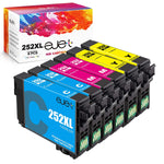 252Xl Ink Cartridge Replacement For Epson 252 Ink 252 Xl T252 T252Xl Ink For Workforce Wf 3640 Wf 3620 Wf 7210 Wf 7710 Wf 7720 Printer 2 Cyan 2 Magenta 2 Yel
