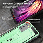 Bwy For Samsung A03S Case Compatible With Samsung A03S 5G Phone Military Grade Protective Case With Screen Protector Kickstand Bumper Cover For Samsung A03S 4G Phone Green