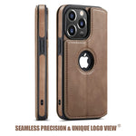 Casus Logo View Compatible With Iphone 13 Pro Wallet Case Slim Magnetic Flip Cover Faux Leather With Card Holder Slot Thin Kickstand 2021 6 1 Dark Brown