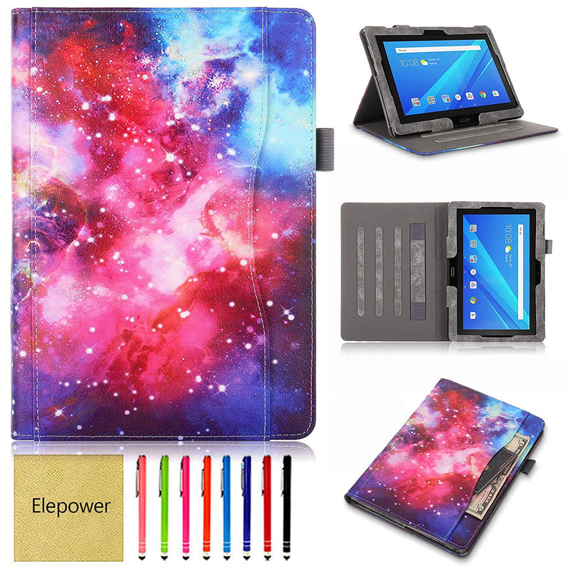 Case For Lenovo Tab M10 X605F P10 X705F 2018 Release Premium Pu Leather Multiple Viewing Angles Folio Flip Stand Cover With Hand Strap For 10 1 Lenovo Tab P10 M10 Tablet Galaxy