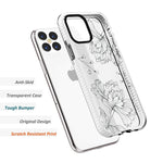 Clear Case Compatible With Iphone 13 6 1 Inch Trendy Simple Elegant Line Drawing Liney Chrysanthemum Flowers Floral Design Soft Shockproof Protective Case For Iphone 13