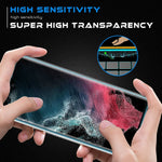 2 2 Packgalaxy S22 Ultra Screen Protector Hd Clear Tempered Glass Ultrasonic Fingerprint Support 3D Curved Scratch Resistant Bubble Free For Galaxy S22 Ultra 5G Glass Screen Protector 1
