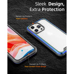 Caseborne R Series Compatible With Iphone 13 Case Aluminum Frame 12 Ft Drop Tested Iridescent