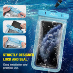 Moko Waterproof Phone Pouch Holder Floating 2 Pack Ipx8 Glitter Waterproof Case Dry Bag Compatible For Iphone 13 13 Pro Max Iphone 12 Mini 12 Pro Max 11 Pro Max X Xs Max 8 7 6 Se 3 Galaxy S20 S21