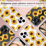Cenmuttek Compatible With Iphone 13 Pro Max Clear Case With Screen Protector Protective Phone Case For Women Girls With Design Flower 08 13 Pro Max 6 7