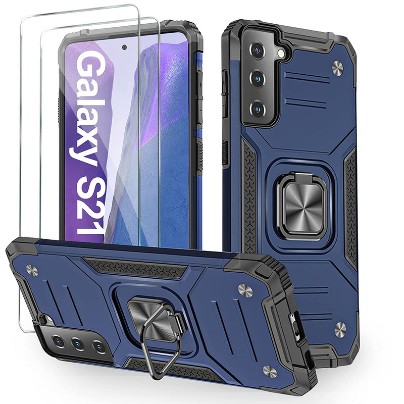 New Case Samsung Galaxy S21 5G Case Screen Protector Military Grade Glalax