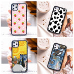 Hng Kiang Hu Compatible For For Iphone 12 Pro Max Case 6 7 Inch Black White Cheetah Leopard Cute Animal Tempered Glass Gift Case Black