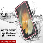 Punkcase Galaxy S21 Ultra Waterproof Case Extreme Series Slim Fit Ip68 Certified Shockproof Dirtproof Snowproof Armor Cover For Galaxy S21 Ultra 5G 6 8 2021 Pink