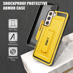 Bwy For Samsung S22 Plus Case Military Grade Shockproof Protective Rugged Case With Screen Protector For Samsung Galaxy S22 Plus 5G 6 6 Phone Durable Kickstand Yellow
