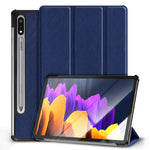 New Slim Case For Samsung Galaxy Tab S7 11 Inch Sm T870 T875 T876 With S Pen Holder Shockproof Cover With Hard Back Shell Auto Wake Sleep Naxy Blue