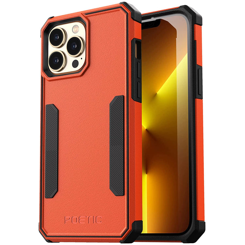 Poetic Neon Series Case Designed For Iphone 13 Pro Dual Layer Heavy Duty Tough Rugged Lightweight Slim Shockproof Protective Case 2021 New Cover For Iphone 13 Pro 6 1 Inch Orange