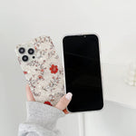 Compatible With Iphone 13 Pro Max 6 1 Inch Iphone 13 Pro Max Case Ultra Slim Thin Glossy Stylish Cover Soft Tpu Shockproof Protective Phone Case Little Red Flower