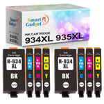 8 Pack Compatible Ink Cartridge Replacement 934Xl 935Xl 934 935 High Yield Colour Use With Office Jet Pro 6830 6230 6835 6812 6815 6820 6220 Printers