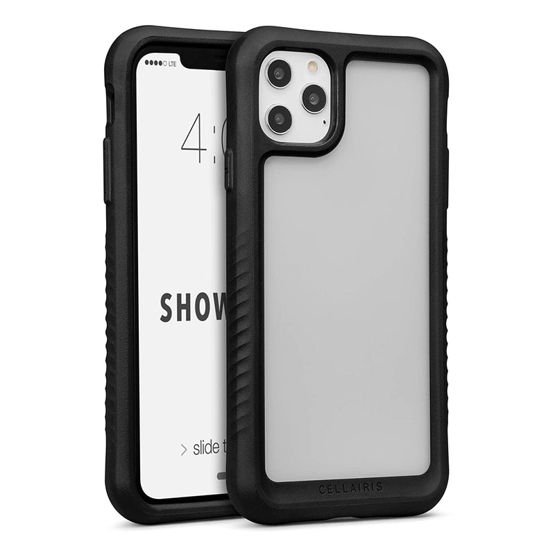Cellairis Showcase For Iphone 12 Case Slim Protective Military Grade Shockproof Soft Grip Flexible Designed For Iphone 12 Mini Clear Black