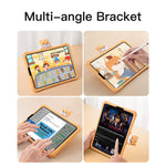 New Ipad Mini 6 Case 2021 For Kids Cute Cartoon Soft Shockproof Silicone Back Cover With Built In Bracket Foldable Multi Angle Stand Cover For Ipad Mini