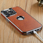 Moheyo Logo View Compatible With Iphone 13 Pro Case Slim Premium Vegan Leather Classic Luxury Elegant Thin Cover 2021 6 1 Brown