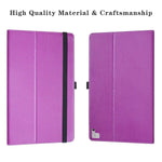 Samsung Galaxy Book2 12 Tablet Case Pu Leather Slim Folding Stand Cover For 12 0 Samsung Galaxy Book2 12 Sm W737Azsbatt Android Tablet Pc Purple