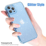 Jjgoo Compatible With Iphone 13 Pro Case Clear Glitter Sparkle Bling Shockproof Protective Slim Thin Cute Phone Cases Cover For Women Girls 6 1 Inch 2021