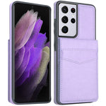 Lakibeibi Samsung Galaxy S21 Ultra Case S21 Ultra Phone Case Dual Layer Lightweight Premium Leather Wallet Case With Card Holders Flip Protective Case For Samsung Galaxy S21 Ultra 2021 Purple