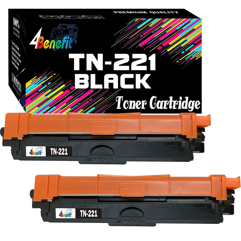 2 Pack Compatible Tn221 Toner Cartridge Tn221Bk Black Work In Hl 3140Cw Hl 3170Cdw Hl 3180 Mfc 9130Cw Mfc 9330Cdw Mfc 9340Cdw Printer