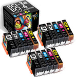 15 Pack Colorprint Compatible Ink Cartridge Replacement For Bci3E Bci6 Bci 3E Bci 6 Bci3 Work With Pixma Mp600 Mp780 Mp960 Ip3000 Ip3300 Ip4000 Ip5000 Ip5200 Ip