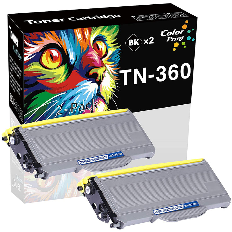 2 Pack Compatible Tn 360 Toner Cartridge Replacement For Brother Tn360 Tn 360 Tn330 Tn 330 Work With Dcp 7030 Dcp 7040 Hl 2140 Hl 2170W Mfc 7340 Mfc 7345N Mfc 7