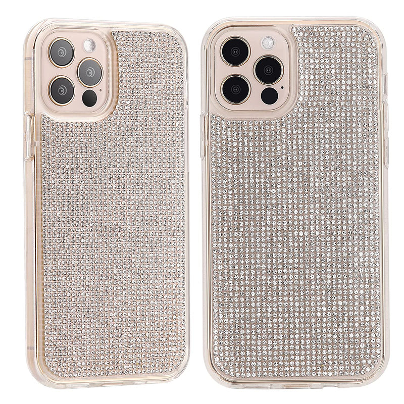 Compatible With Iphone 13 Pro Max Case Clear Sparkly Diamond Case Shockproof Protective Premium Bling Rhinestone Cover Skin For Iphone Iphone 13 Pro Max